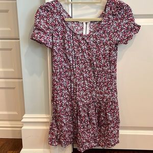 Coincidence & Chance pink and purple flower dress size extra small